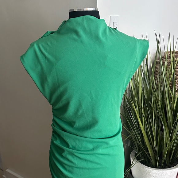 NWT Anthropologie The Maya Ruched Green Dress - Large - Picture 10 of 13